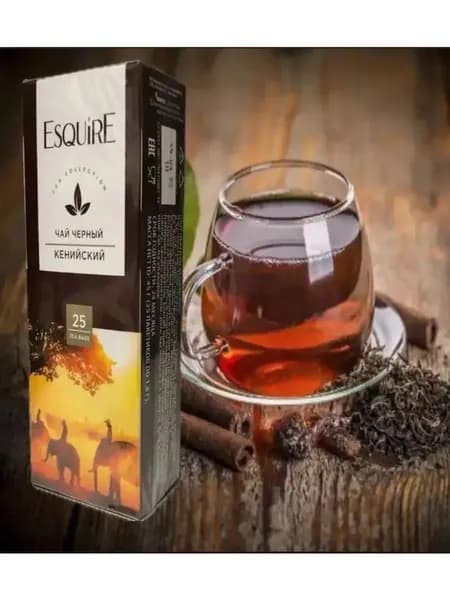 Чай Esquire черный Кенийский 25 пак по 1,8 гр - 4 шт
