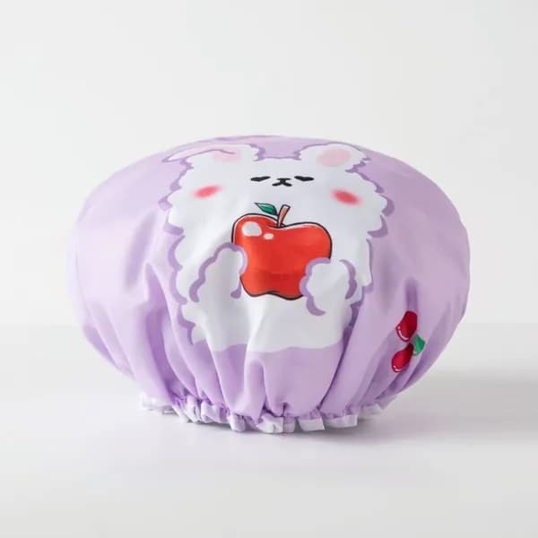Водонепроницаемая шапочка для душа с принтом Hello Kitty, многофункциональная, розовая, для женщин и девочек