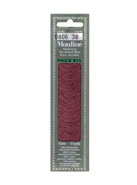 Нитки мулине для ручной вышивки Mouline Madeira №806