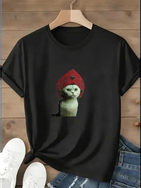 Кот в тюрбане Мужская футболка