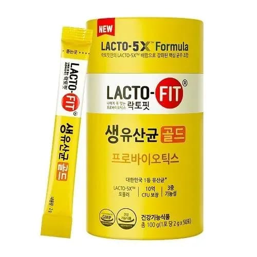 LACTO-FIT Коктейль-синбиотик на основе живых лактобактерий 50 саше Lacto-5X formula Chong Kun Dang 50 шт