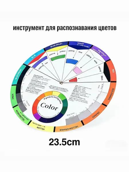 Цветовое колесо Вращающаяся цветовая гамма 23.5 см