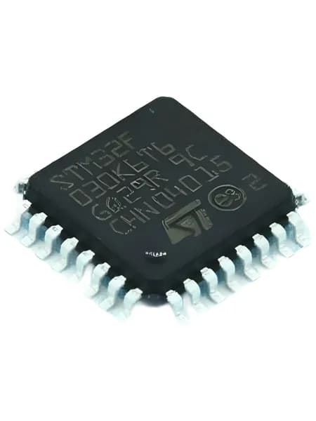 STM32F030K6T6, микроконтроллер 32-Бит, ARM Cortex-M0, 48МГц, 32КБ Flash, 4КБ SRAM, LQFP-32, микросхема 1 шт.
