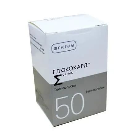 Тест-полоски к глюкометру глюкокард N50
