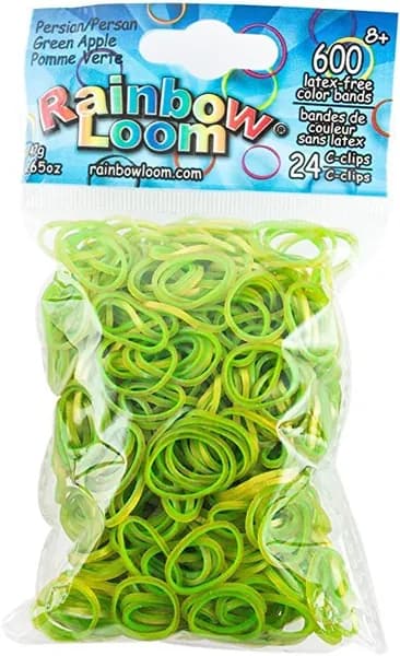 Резинки RAINBOW LOOM Зеленое яблоко Persian Green Apple B0139