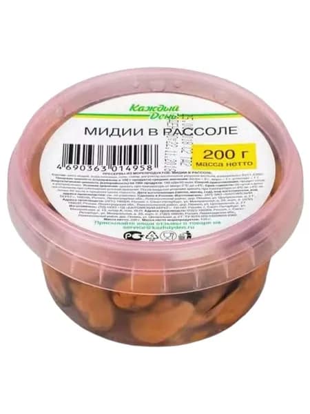 Мидии Каждый день в рассоле 200 г