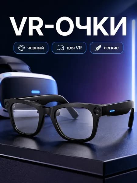VR-очки HY-G16 с 800W камерой, черные