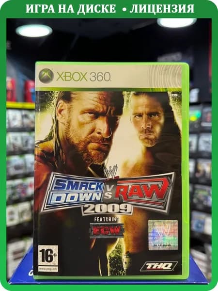 Игра WWE SmackDown! vs. RAW 2009 (Xbox 360) (Box)