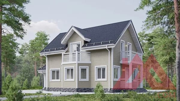 Архитектурное решение каркасного дома "Медина" 7*12, 97 кв.м.