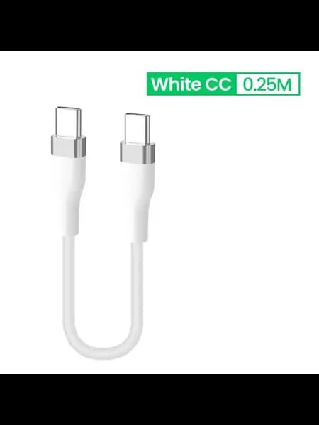 Кабель USB-C White 0.25M