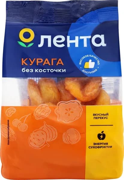 Курага ЛЕНТА без косточки, 150г x 3 упаковки