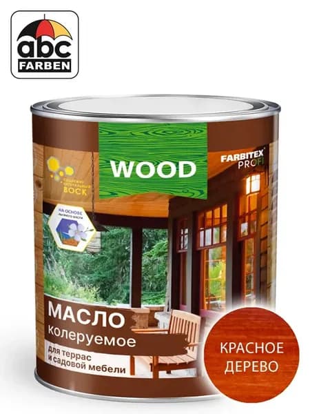 Масло для террас и садовой красное дерево 3л