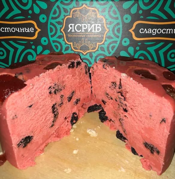 Торт халва (Щербет) Ясриб Клубника 750 гр
