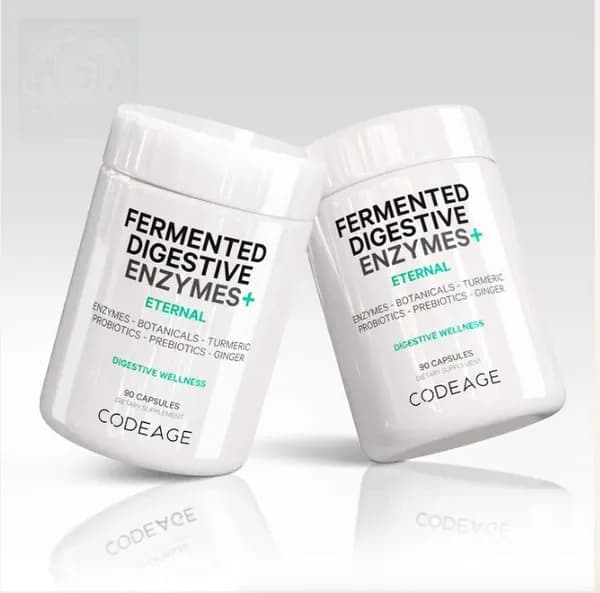 Codeage, Fermented Digestive Enzymes+, Ферментированные пищеварительные ферменты, 90 капсул