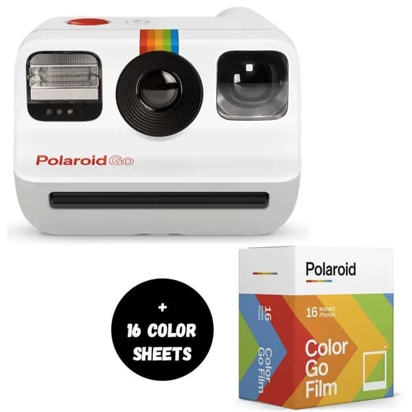 Фотоаппарат мгновенной печати Polaroid Go , 16 цветных пленок