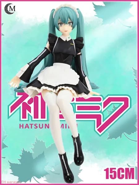 Фигурка Хатсуне Мику / Miku Hatsune наряд горничной 15CM