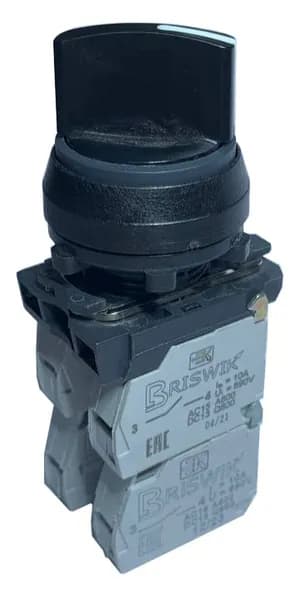 Переключатель Briswik КПЕ 1531 -Р черный IP54 УХЛ2 10А 3но+1нз