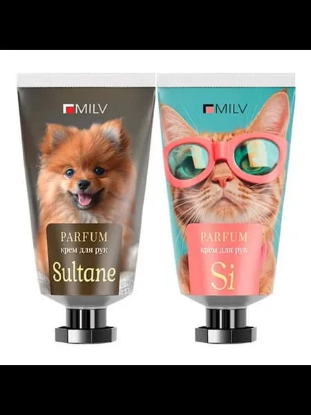Крем для рук mini. Парфюмированный. Собачки и кошки