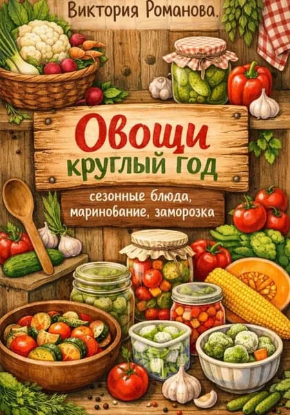 Овощи круглый год сезонные блюда, маринование, заморозка | Романова Виктория | Электронная книга