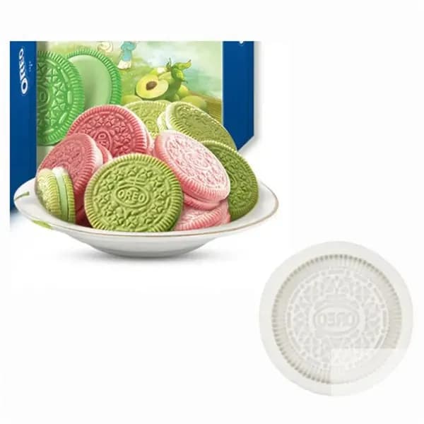 Силиконовая форма для помадки печенья Oreo