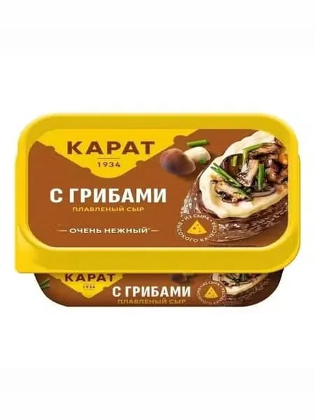 Сыр плавленый Карат сливочный с грибами 45% 200 г