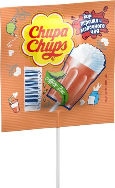Карамель CHUPA CHUPS Milk Foam Tea (Китай) 15г x 5 упаковок