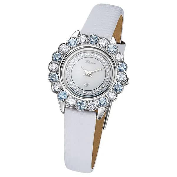 Женские серебряные часы Platinor Лайма с фианитами, арт. 97106.326