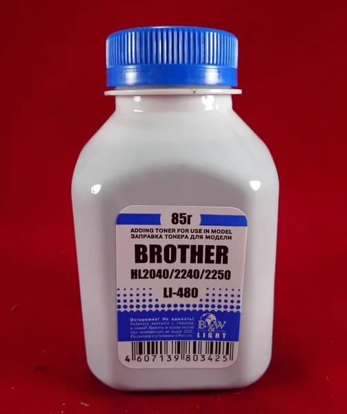 Тонер BW для Brother 2075 - тонер (LI480) 85 гр, черный