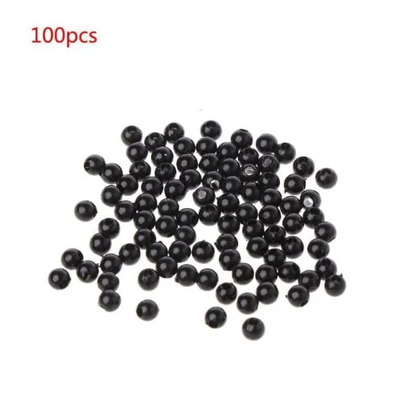Чёрные бусины для глаз кукол, 100 шт., - 3MM
