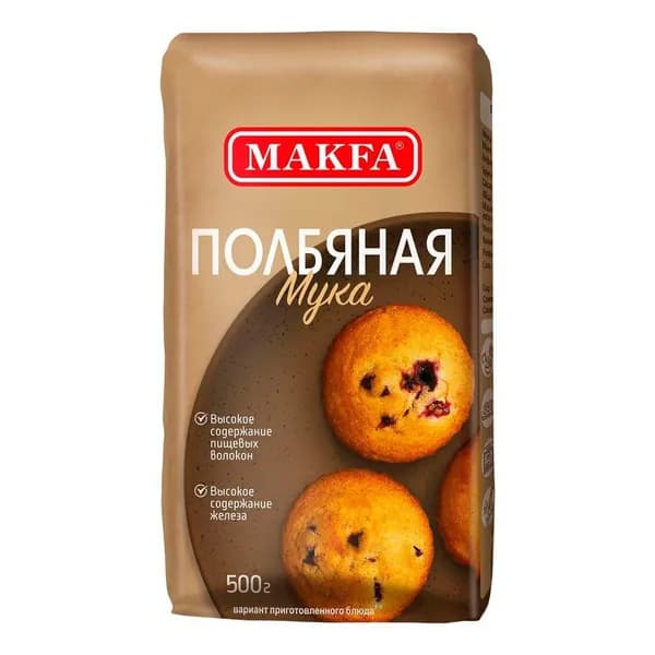 Мука Makfa полбяная 500 г