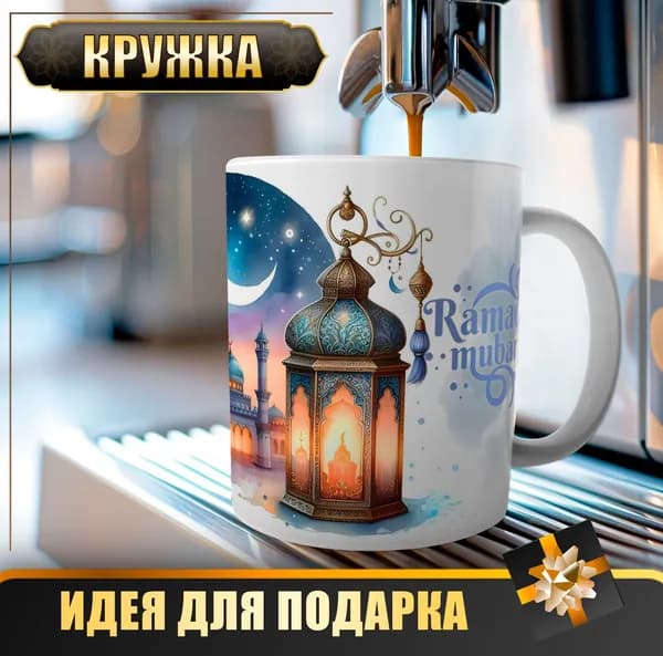 Кружка, подарок мусульманину, арабская каллиграфия, Арт Арабия 330мл