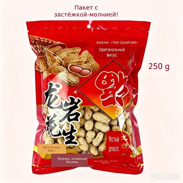 Новый качественный орех, настоящий лунъянский арахис в скорлупе со специями и чесноком, домашняя закуска к напиткам