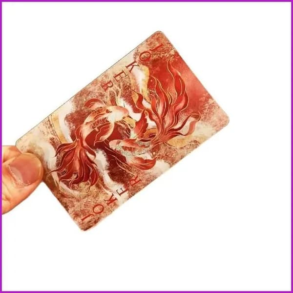 Дизайнерская игральная карта Good Luck Koi, 54 штуки, 100% пластик, матовая поверхность, приятная на ощупь