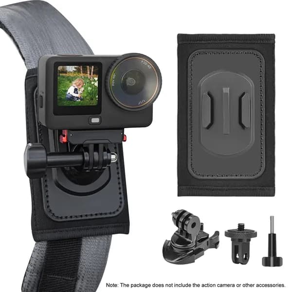 Крепление-липучка для экшн-камер DJI Pocket 3 и ACTION 6, поворотное на 360