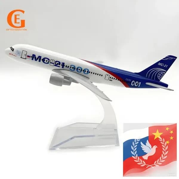 Металлическая Модель Самолета MC-21 Аэрофлота MC21, Российские Авиакомпании