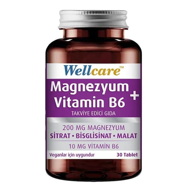 Wellcare Магнезиум + Витамин В6, 30 таблеток