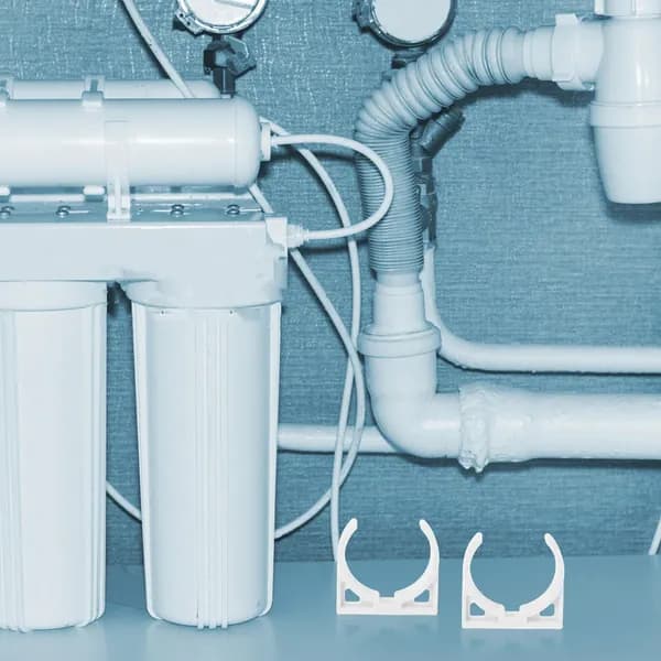 Фиксирующие пластиковые клипсы белого цвета для корпуса фильтра воды, набор 5 шт для дома