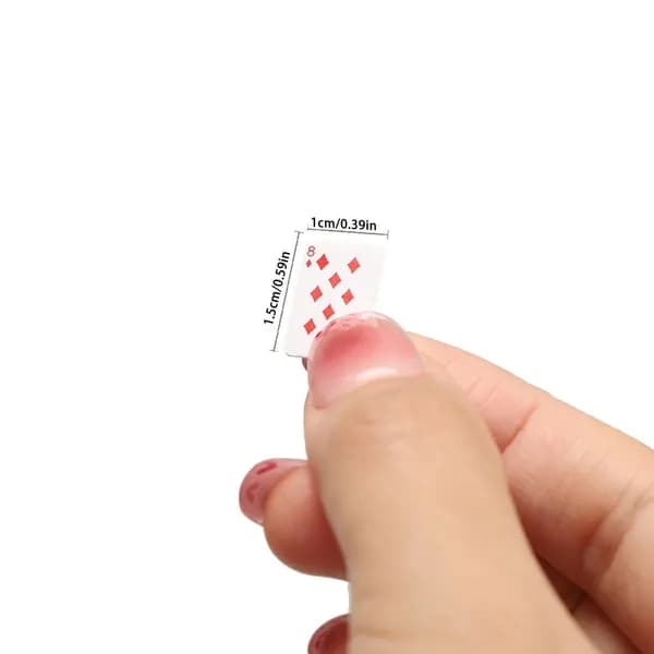 Карты игральные мини 1х1.5 см,набор 54 шт,настольная игра карты