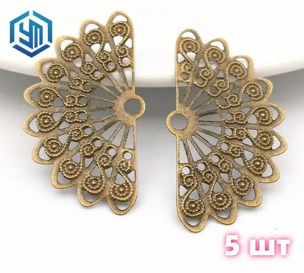 Филигрань дуга, коннектор 5 шт