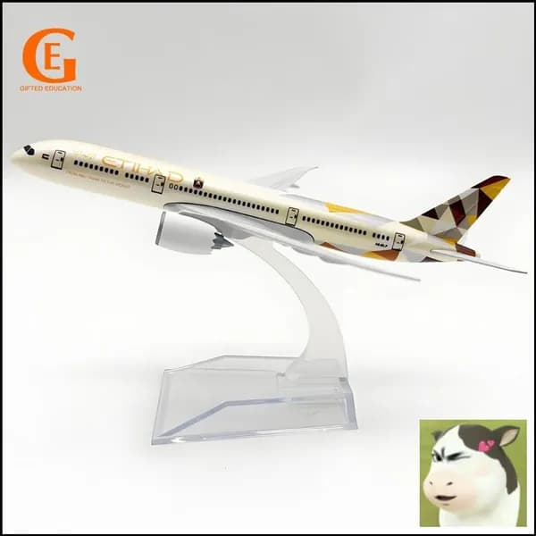Etihad Airways Металлическая Модель Самолета Boeing 787, Боинг 787
