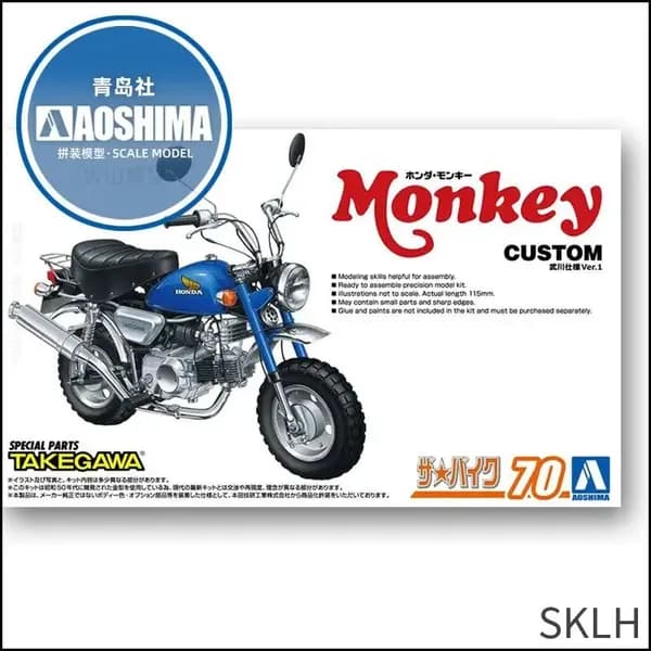 Сборная модель Машинка -06827F 1/12 Honda Monkey 1978 Customized TAKEGAWA VER.1 Motorcycle model kit