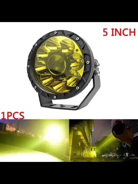 5-дюймовая желтая LED фара для