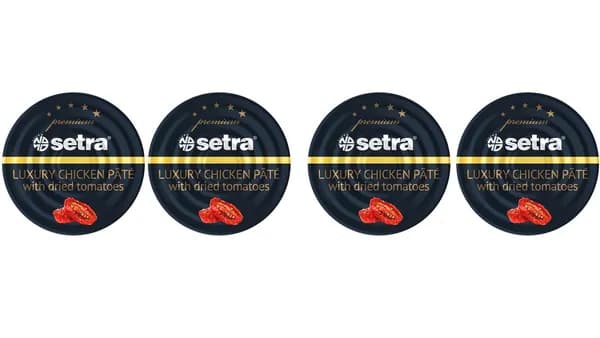 Паштет SETRA LUX курица с вяленными томатами 100г*4штуки