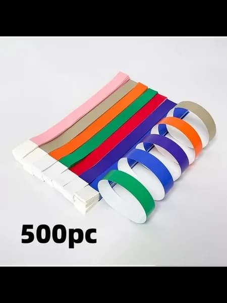 Контрольный браслет, 500 шт, матовый, аква