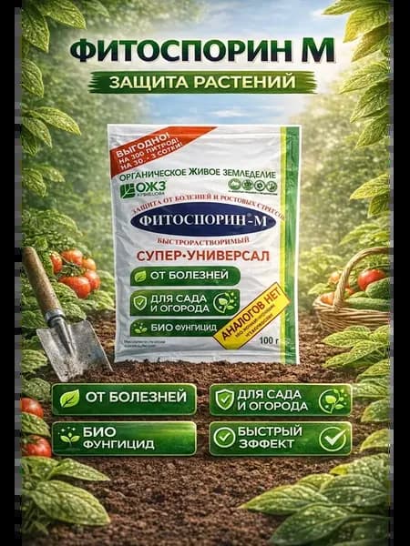 Фитоспорин М фунгицид для растений защита от болезней 2шт