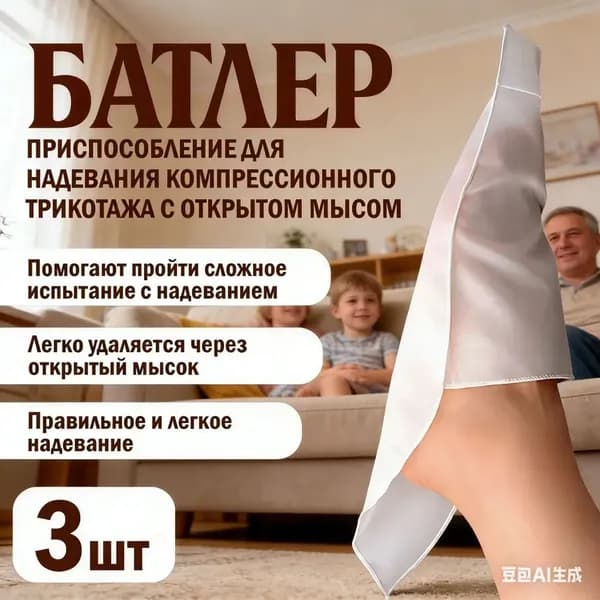 Батлер из нейлона, для компрессионного белья, 3 шт.