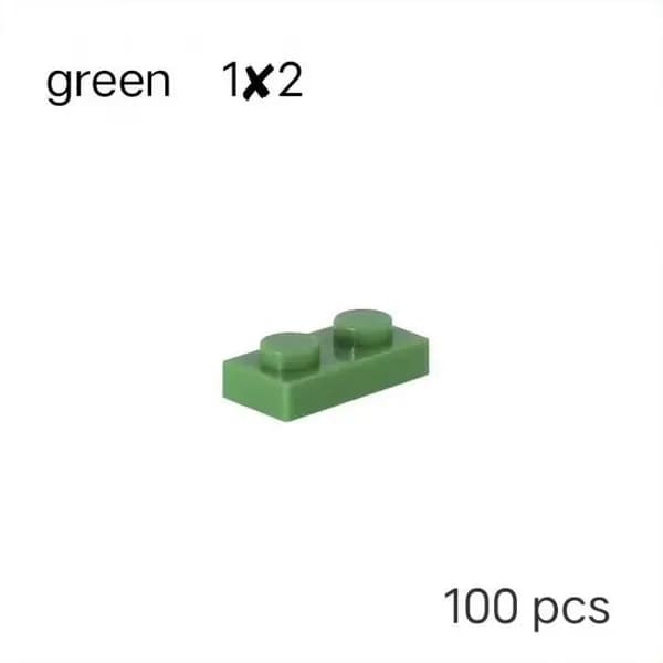 MOC 1x2 небольшие кирпичные строительные блоки совместимые с 3023 основным тонким кирпичом