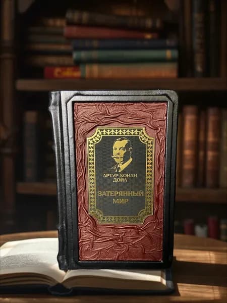 Затерянный мир, Артур Конан Дойл. Подарочное издание в кожаном переплёте. | Дойл Артур Конан