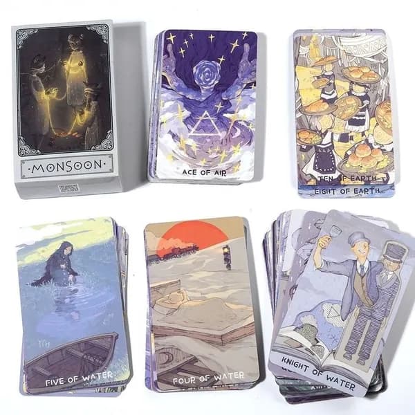 Карты Уэйта Таро Муссон 80 шт Monsoon Tarot