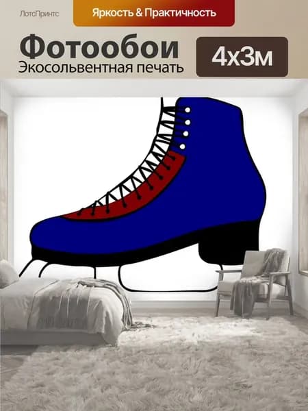 Фотообои "Коньки, катание на коньках, фигурное катание" 4x3м